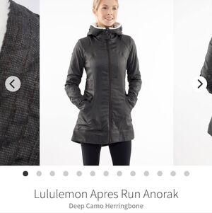 lululemon athletica Women's Apres Run Jacket in Deep Camo Herringbone, Size 6